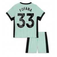 Chelsea Wesley Fofana #33 Tredjedraktsett Barn 2023-24 Kortermet (+ Korte bukser)